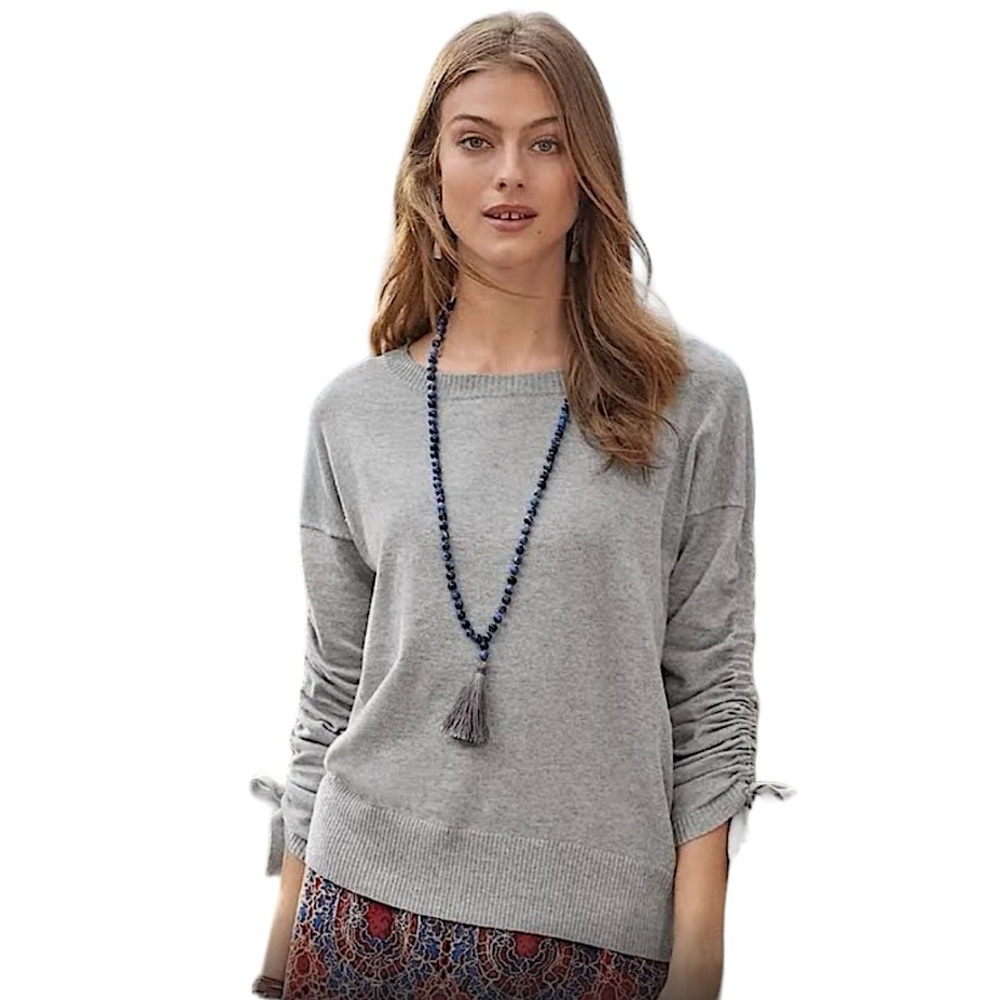 Sundance Loveliest Scrunch Tie Sleeve Sweater size XS